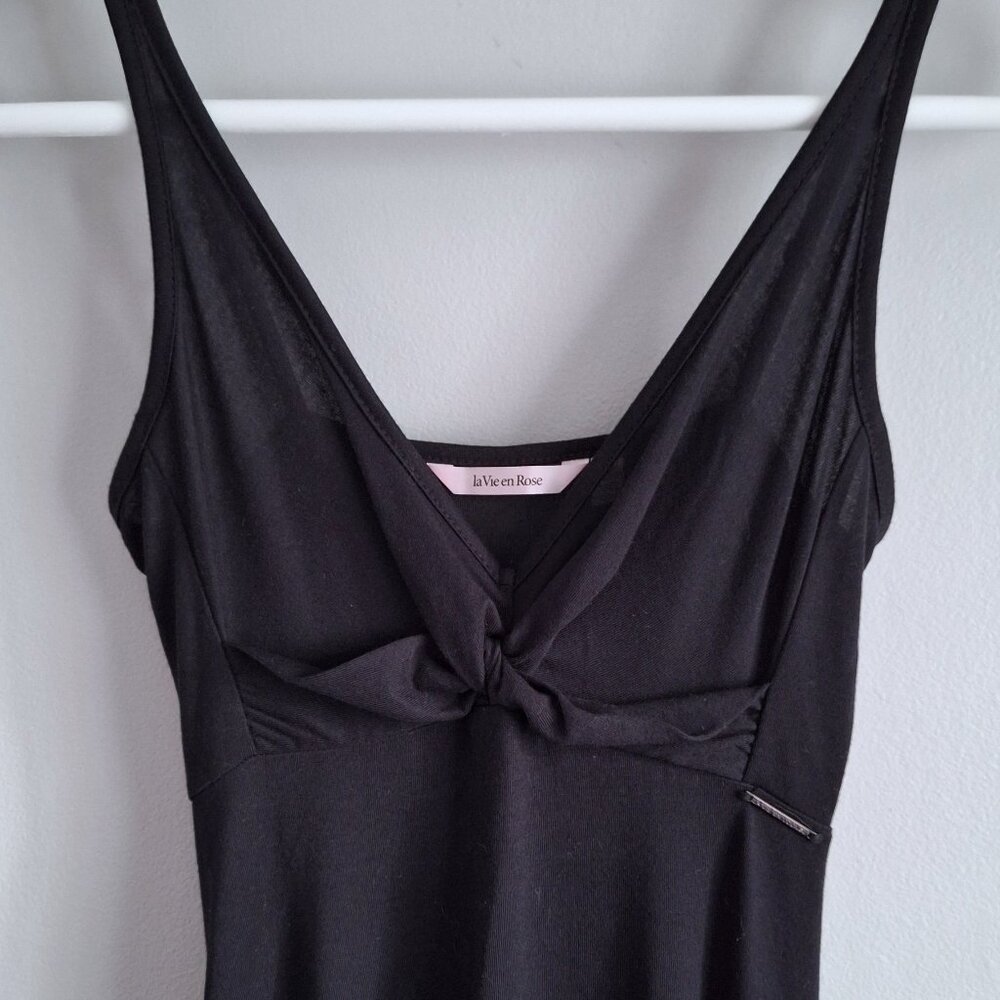 La Vie en Rose Black Maxi Dress